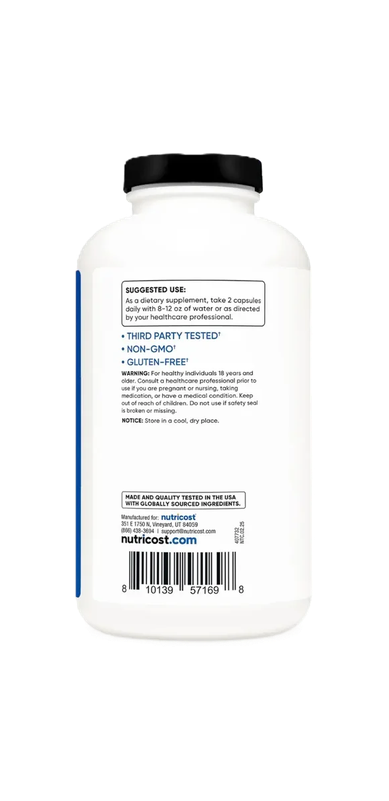 Nutricost BCAA 2:1:1 500 mg 500 Capsules