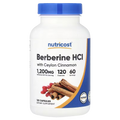 Nutricost Berberine HCL con Canela de Ceylán 1200mg 120 Cápsulas