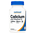 Nutricost Calcium 600mg + Vitamin D3 60 Tablets