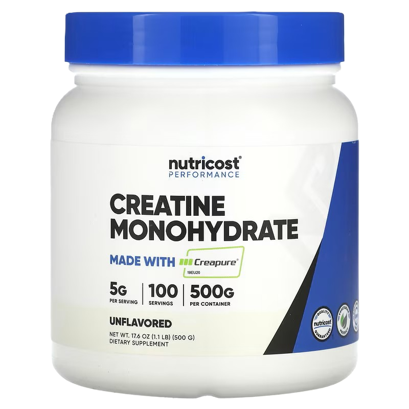 Nutricost Creatina Monohidrato Creapure en Polvo 500g Sin Sabor
