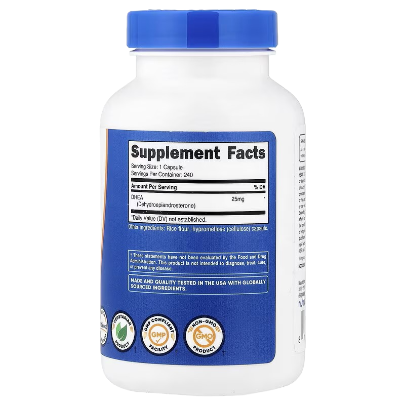 Nutricost DHEA 25mg 240 Cápsulas