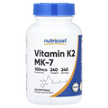 Nutricost Vitamina K2 MK-7 240 Softgels