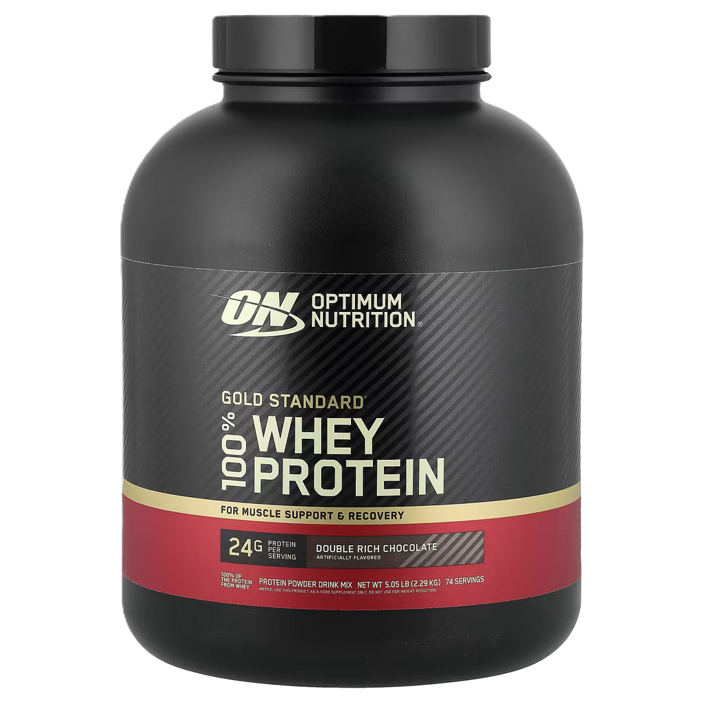 Optimum Nutrition, Proteína de suero de leche 100 % Gold Standard®, Chocolate doblemente intenso, 2,29 kg (5,05 lb)