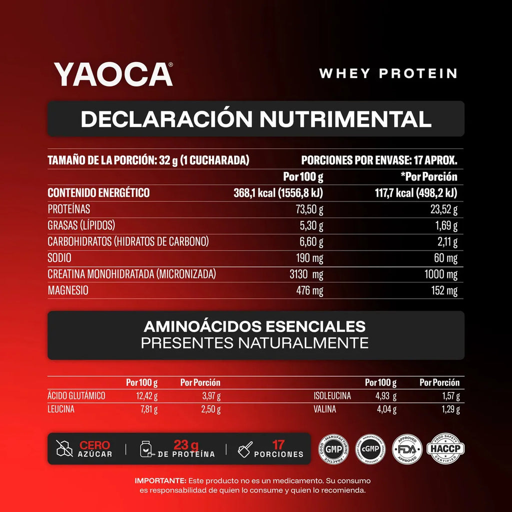 WHEY PROTEIN 500G CHOCOLATE 15 SERV