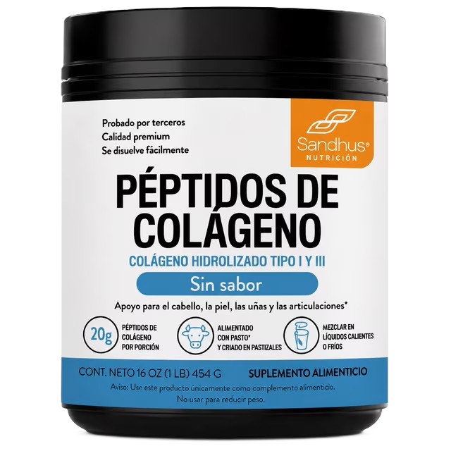 Sandhus Collagen Peptides Péptidos de Colágeno 454g