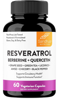 Sandhus Resveratrol con Berberina y Quercetina 60 Cápsulas