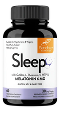 Sandhus Sleep Melatonina GABA L-Teanina y 5-HTP 60 Cápsulas