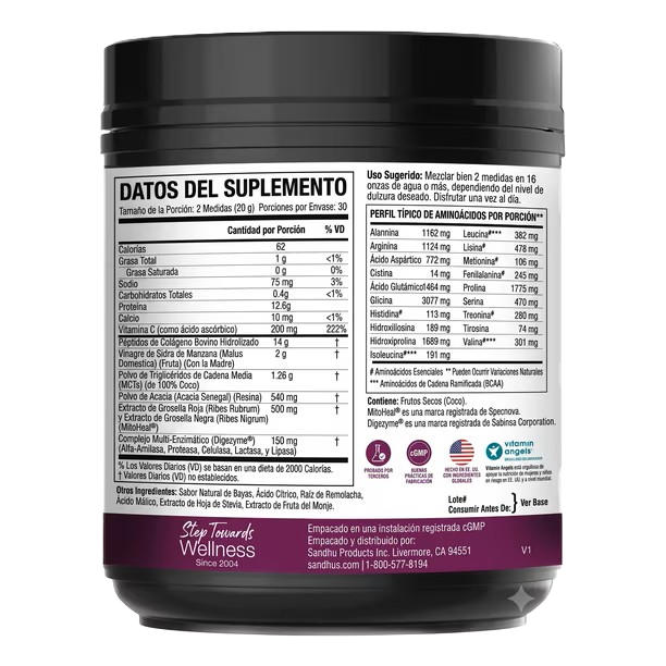 Sandhus Youthtrim Debloat Colágeno 1.32LB