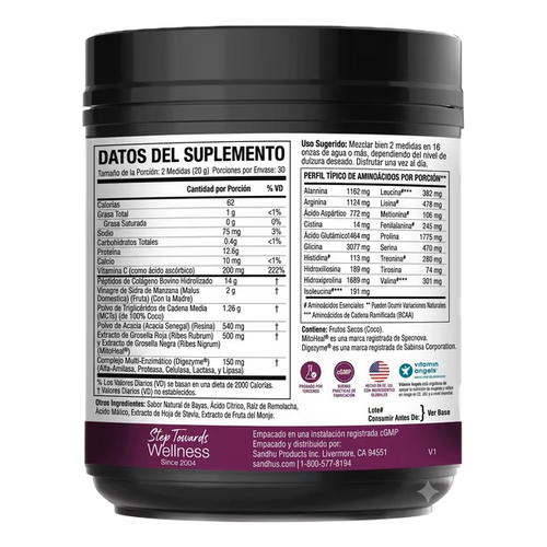 Sandhus Youthtrim Debloat Colágeno 1.32LB