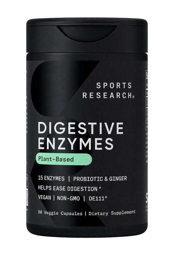 Sports Research Digestive Enzymes + Probiotic 90 vegcaps