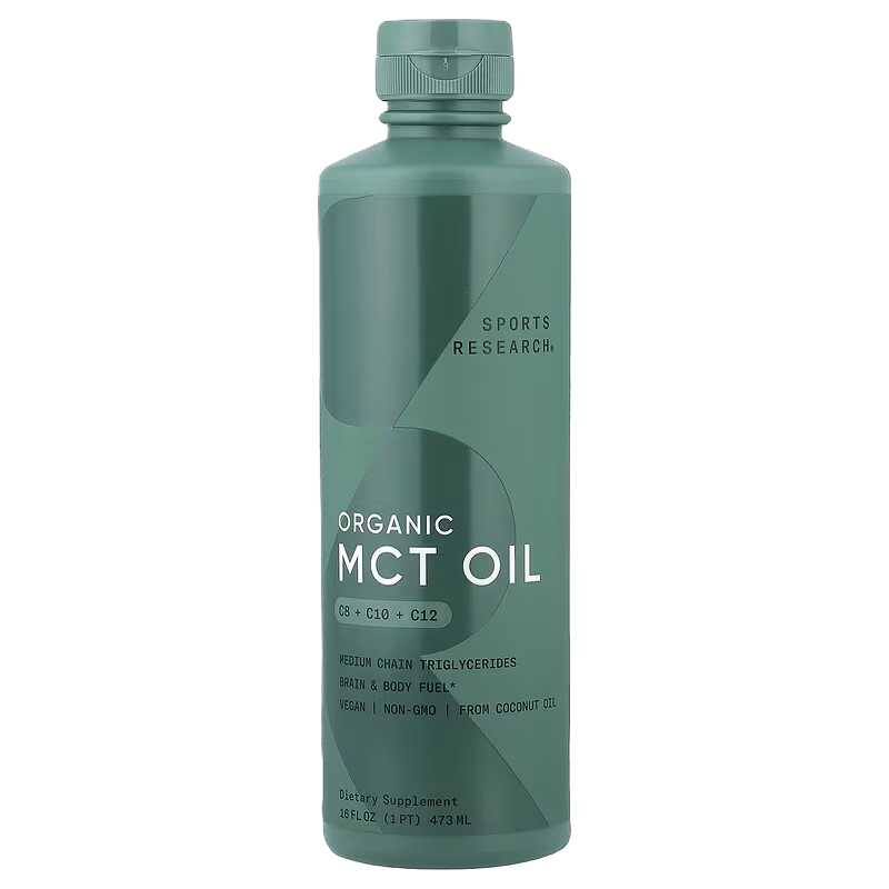Sports Research MCT Oil Organic C8 C10 C12 16 oz