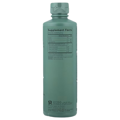 Sports Research MCT Oil Organic C8 C10 C12 16 oz