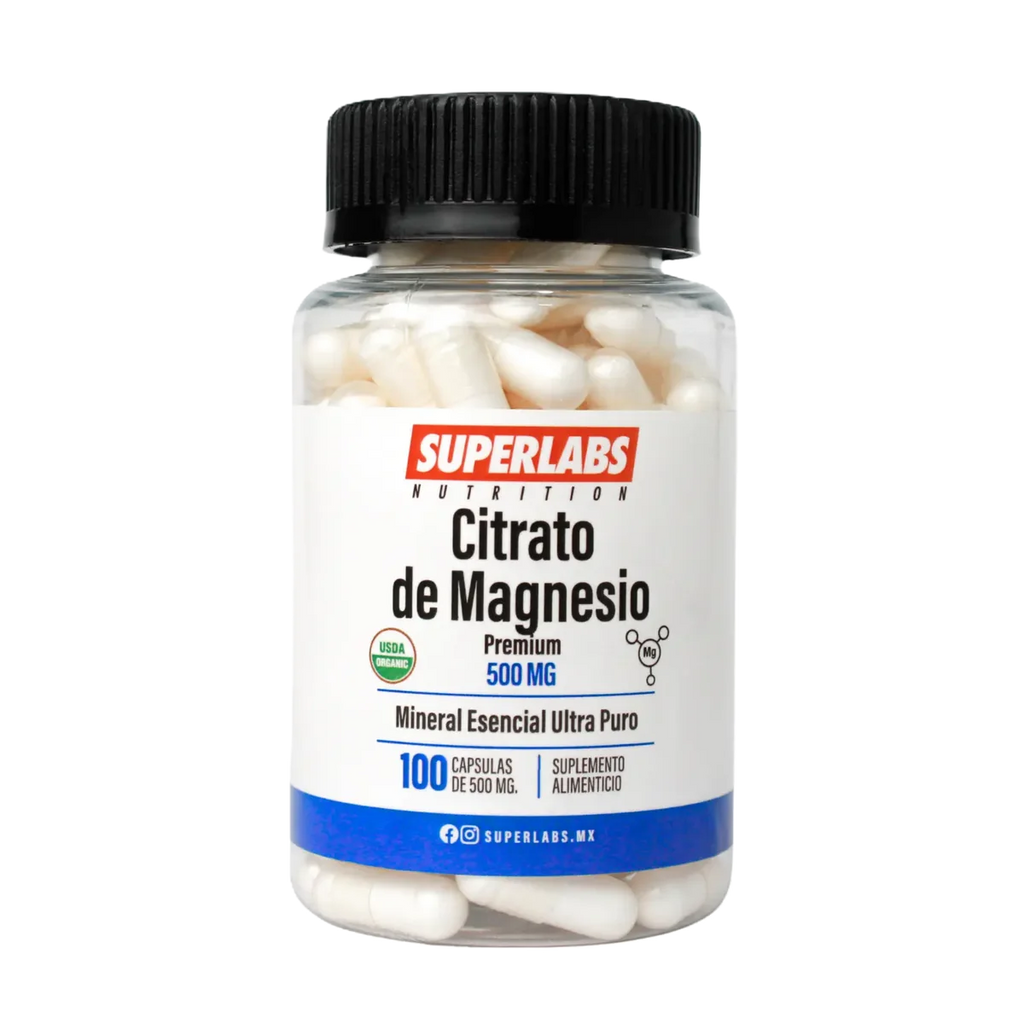 Superlabs Nutrition Magnesium Citrate 500 mg 100 Capsules