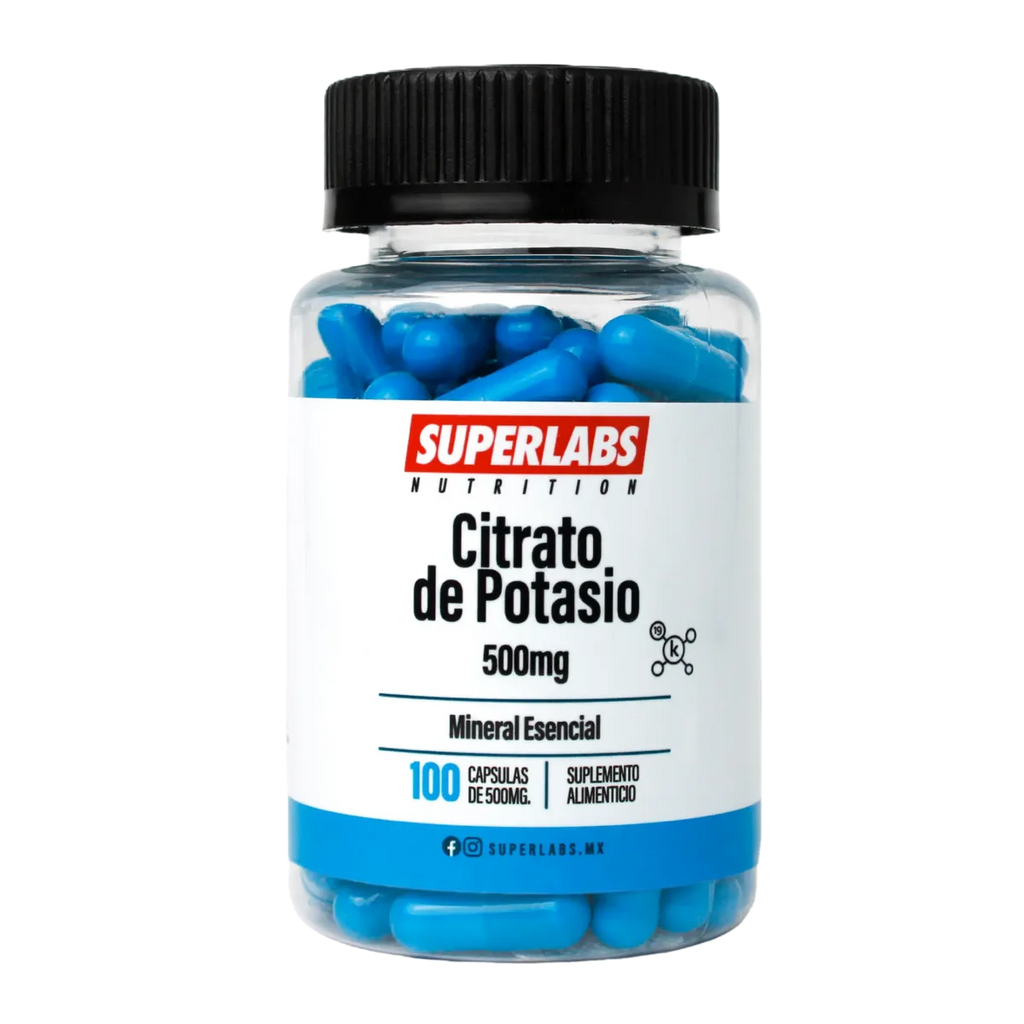 Superlabs Nutrition Potassium Citrate 500 mg 100 Capsules