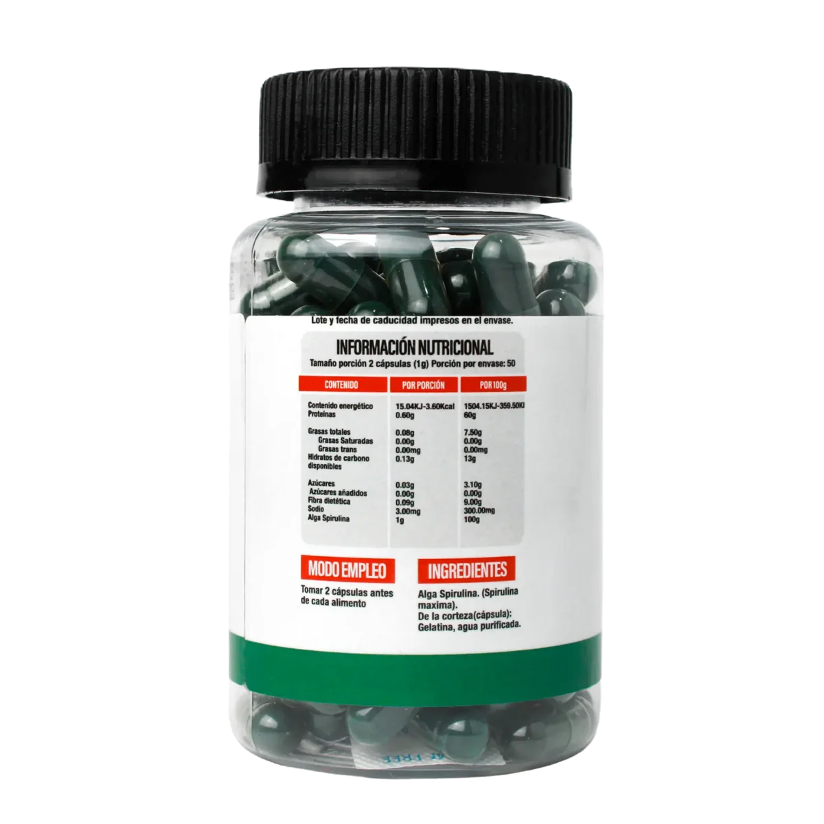 Superlabs Nutrition Spirulina 500 mg 100 capsules