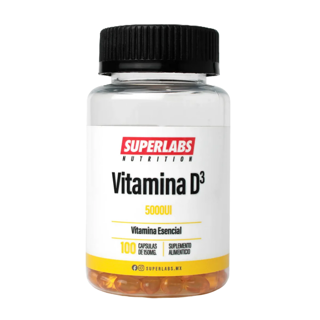 Superlabs Nutrition Vitamin D3 5000 IU 100 softgels