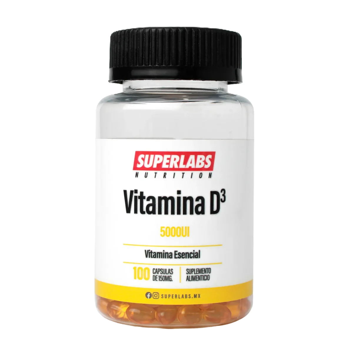 Superlabs Nutrition Vitamin D3 5000 IU 100 softgels