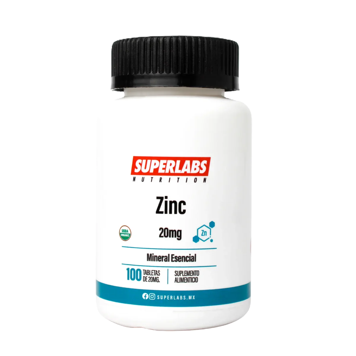 Superlabs Nutrition Zinc 20 mg 100 Capsules